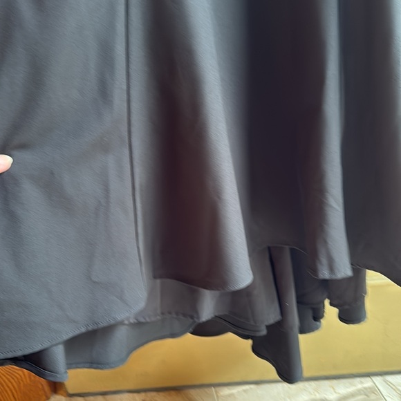 Jarlo formal/cocktail black dress size 8 spaghetti strap tie back with train - Picture 6 of 12